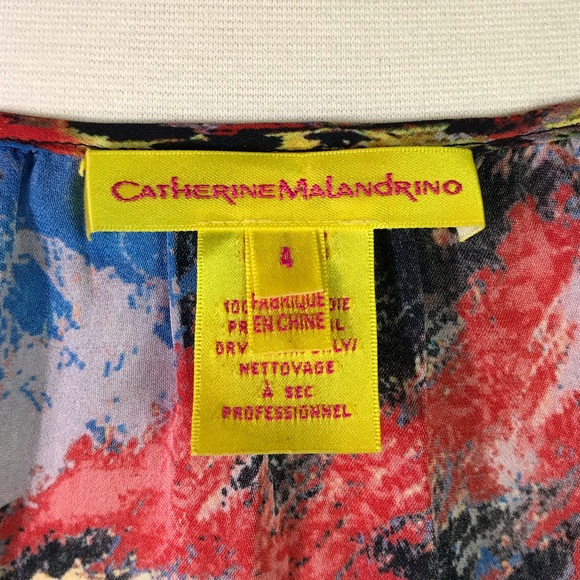 Catherine Malandrino 4 silk blouse - Picture 6 of 7